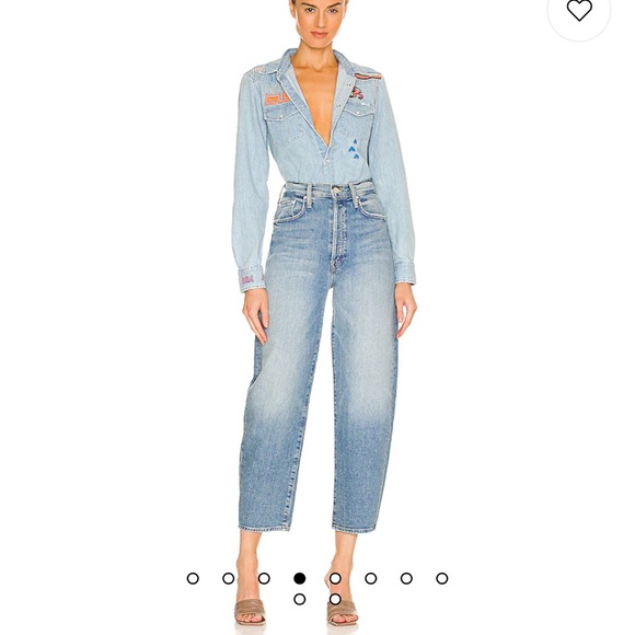 Mother Denim High Rise Curbside Ankle Secret Sister 28 - Picture 4 of 12